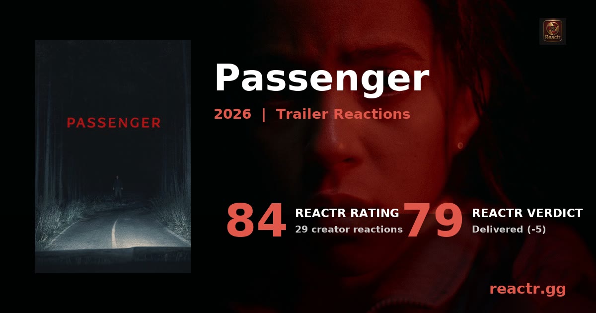 Passenger Trailer Reaction (2026) | Reactr