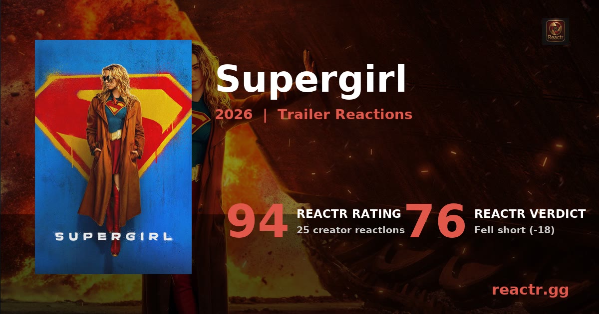 Supergirl Trailer Reaction (2026) | Reactr