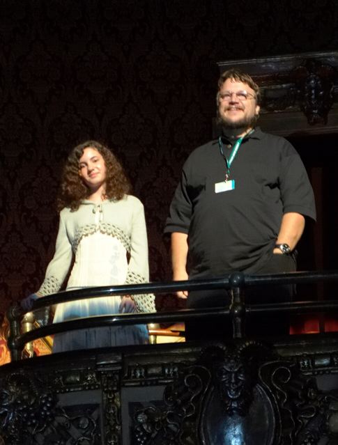 Guillermo del Toro with Ivana Baquero at the 2006 premiere of Pan's Labyrinth.